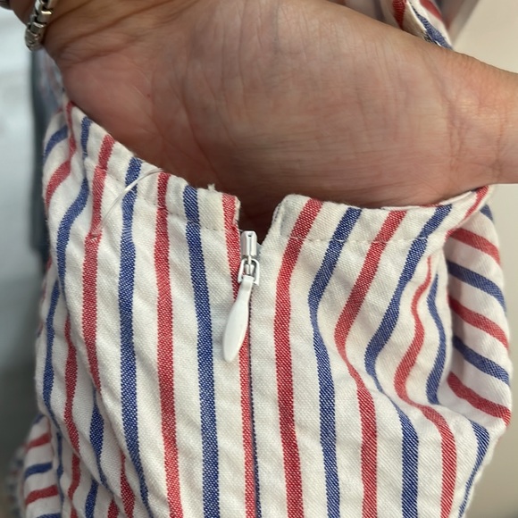 Vineyard Vines Red, White and Blue Seersucker Dress - Picture 6 of 6